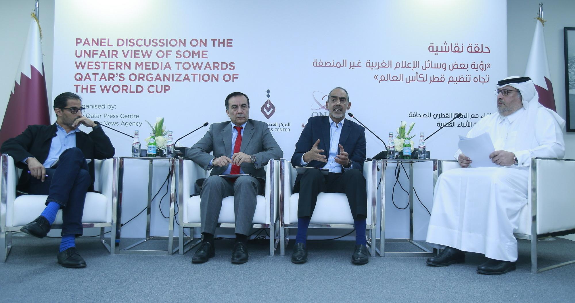 الدوحة :  حلقة نقاشية تناقش الهجمة الغربية حول استضافة قطر للمونديال